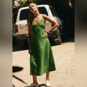 Free People Midi Linen Dress